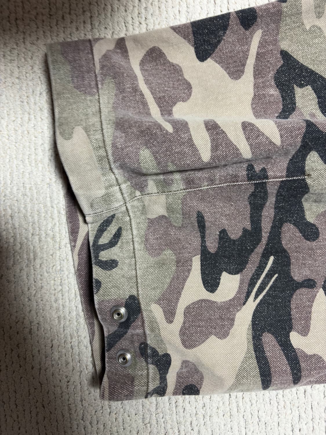 ETCE DESTROYED CAMO BAGGY PANTS (L) 상품이미지6