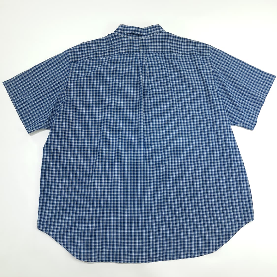 Co757 3XL Big 폴로 랄프로렌 인디고 테터솔 체크 반팔 셔츠 상품이미지6