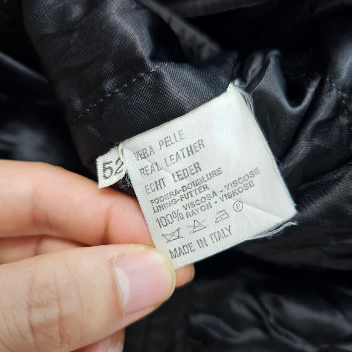 52 XL 남자 베라펠레 천연가죽 자켓 가죽코트 상품이미지4