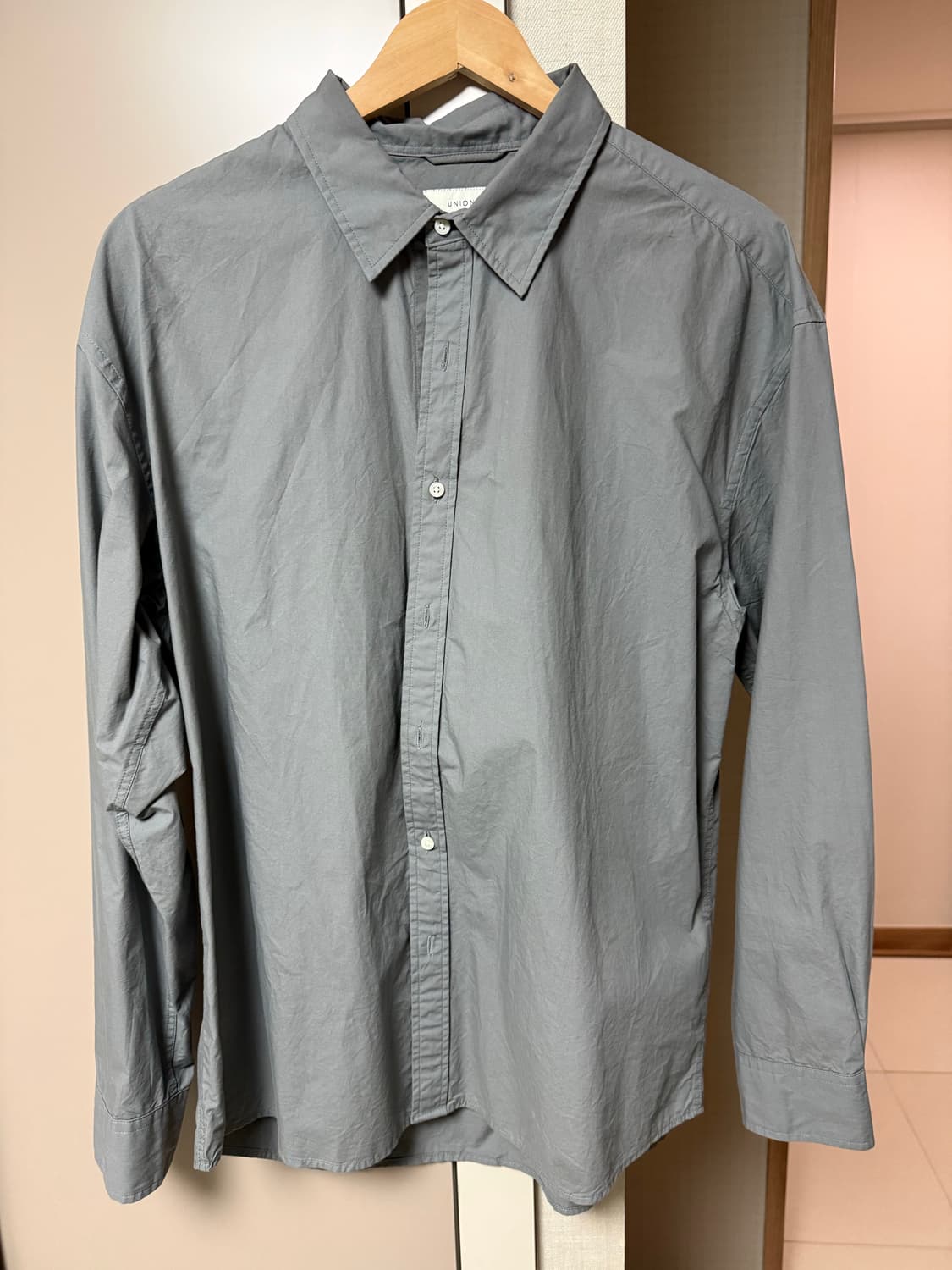 유니온블루 런드리 셔츠 L 차콜 상품이미지2