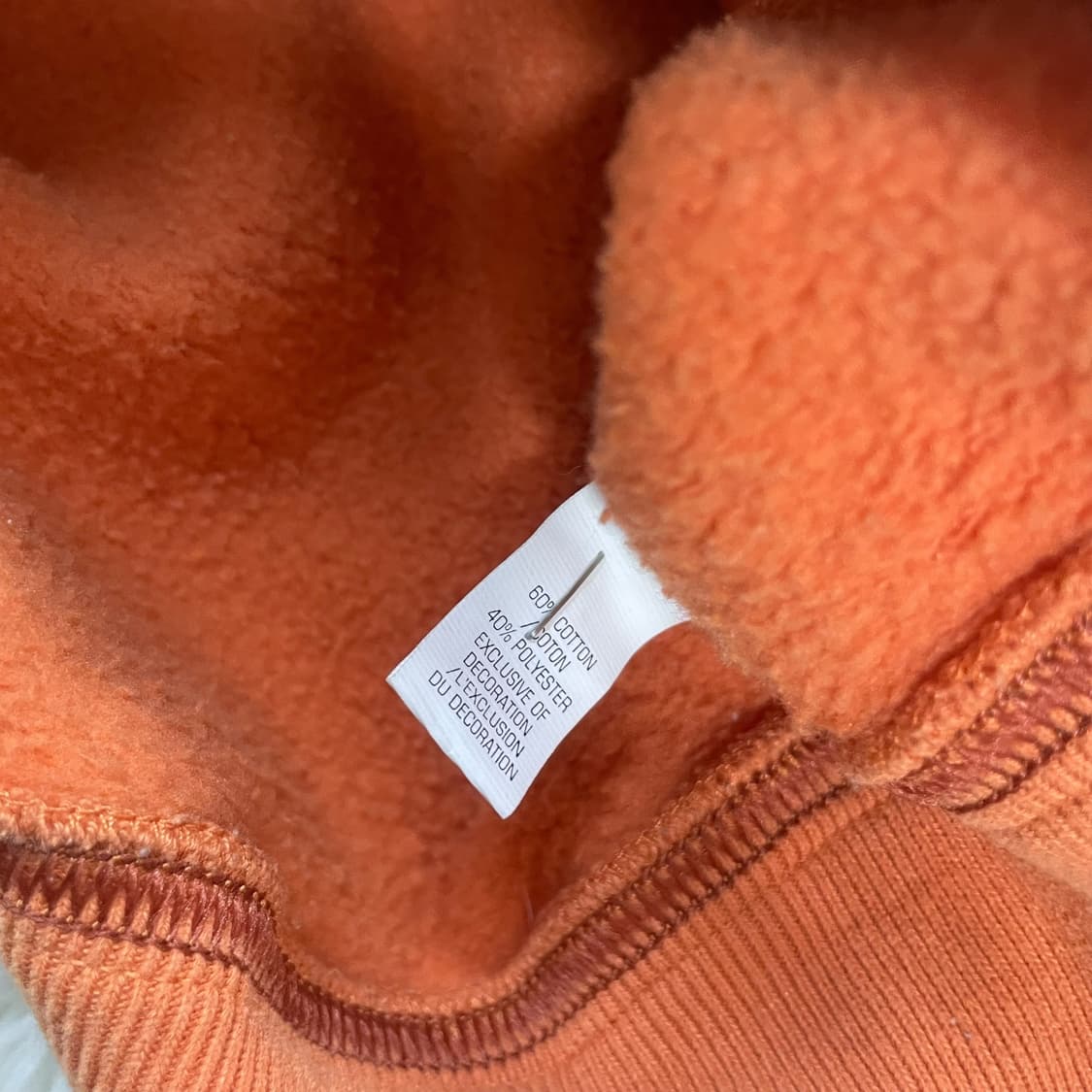 아베크롬비 스펠 로고 후드집업 오렌지 상품이미지5