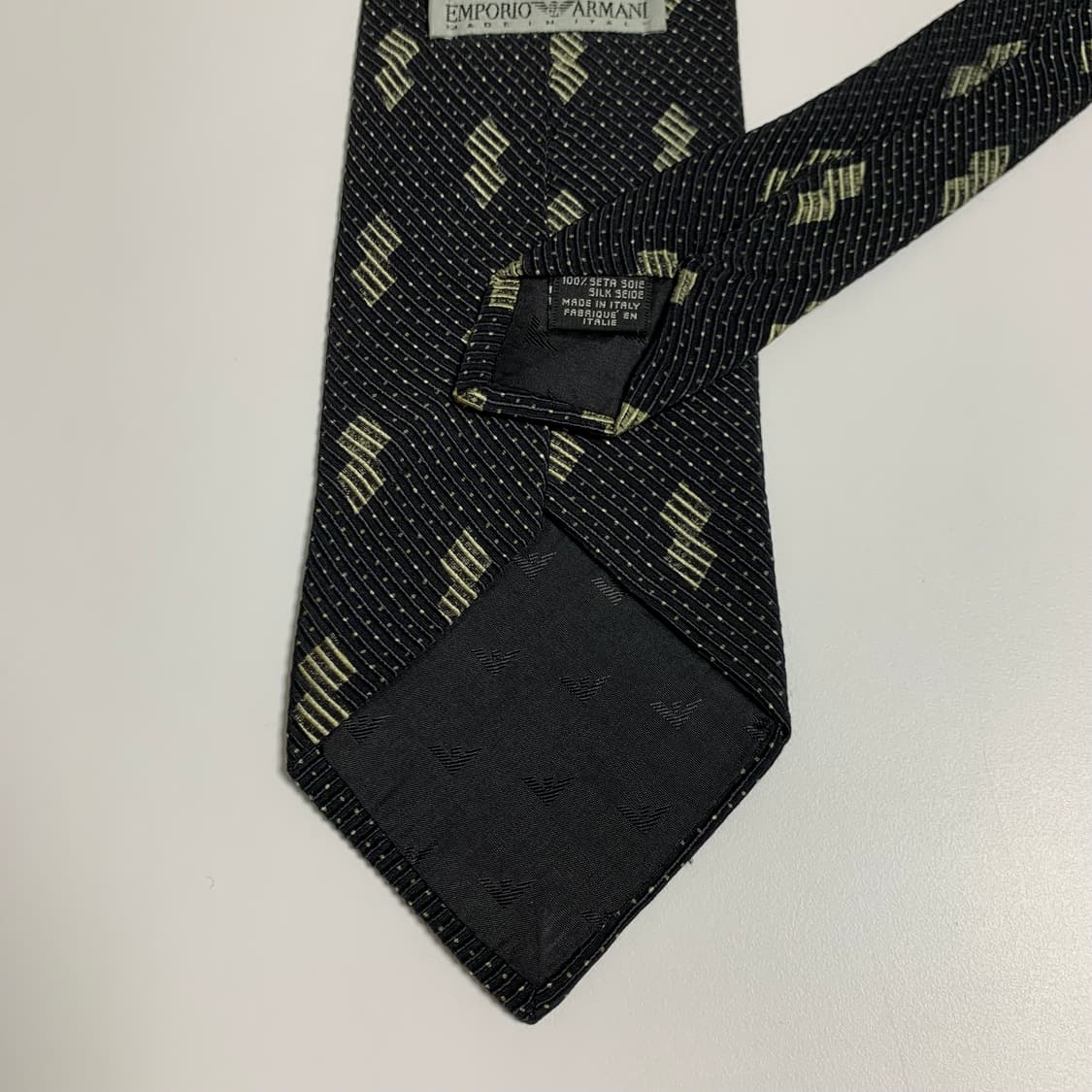 엠포리오 아르마니 명품 블랙 정장넥타이 클래식 빈티지타이 상품이미지6