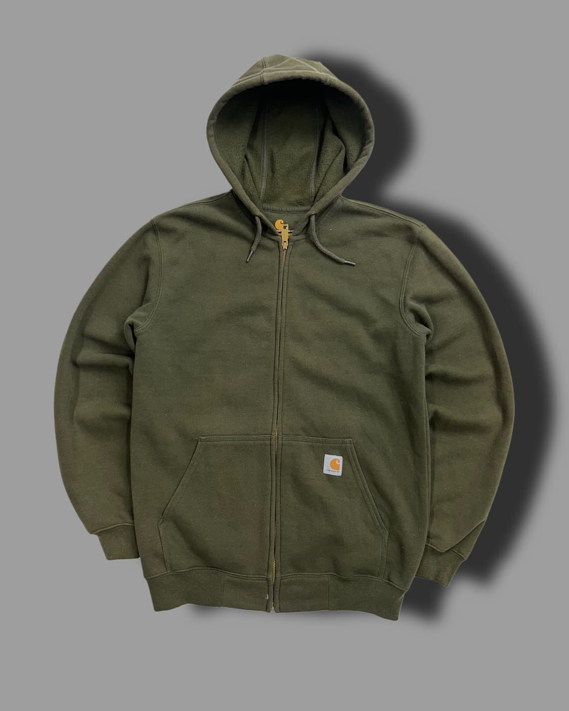 칼하트 올리브 그린 후드집업 S 상품이미지4