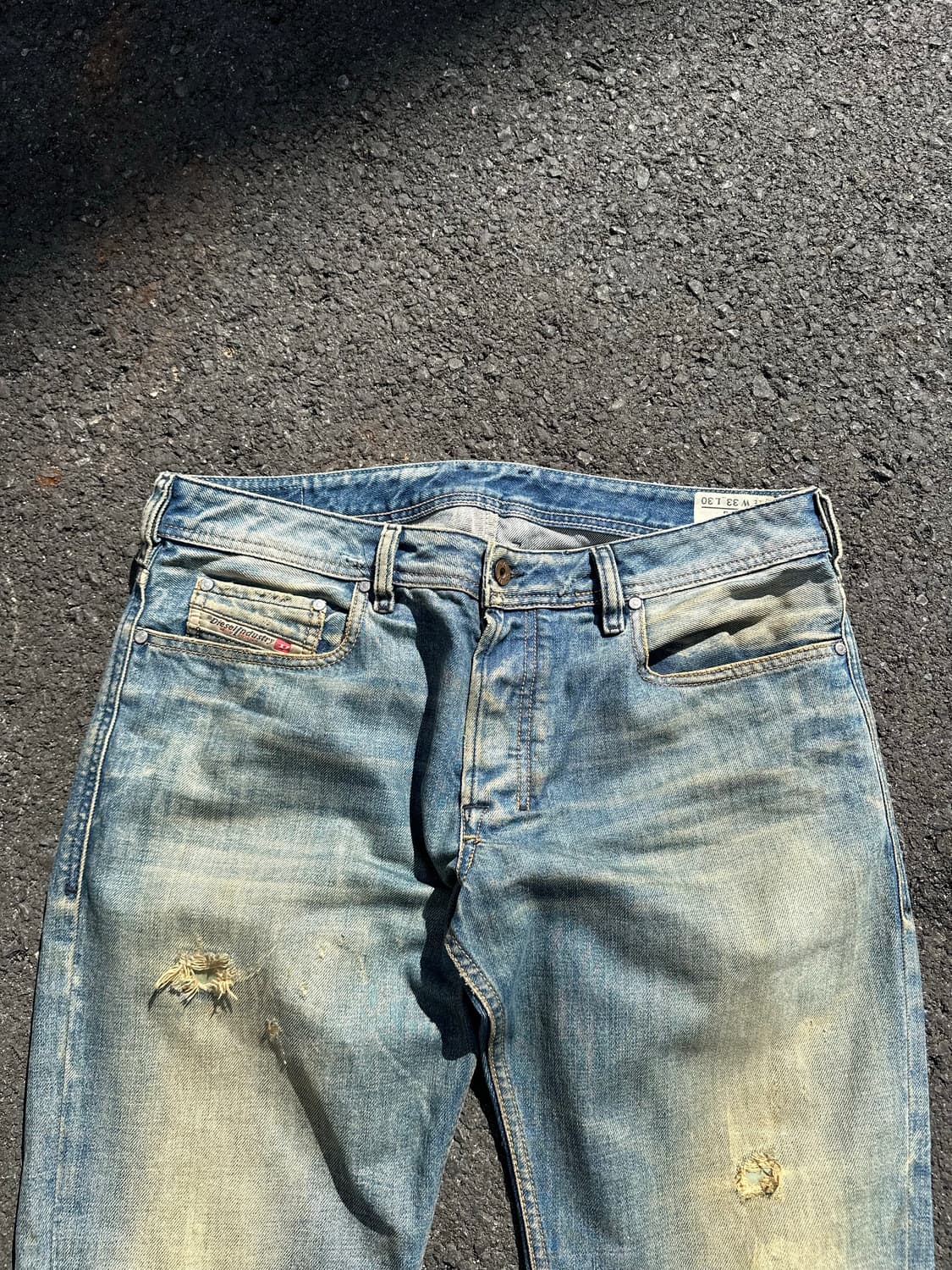 00’s Diesel zatiny repair boots denim 상품이미지5