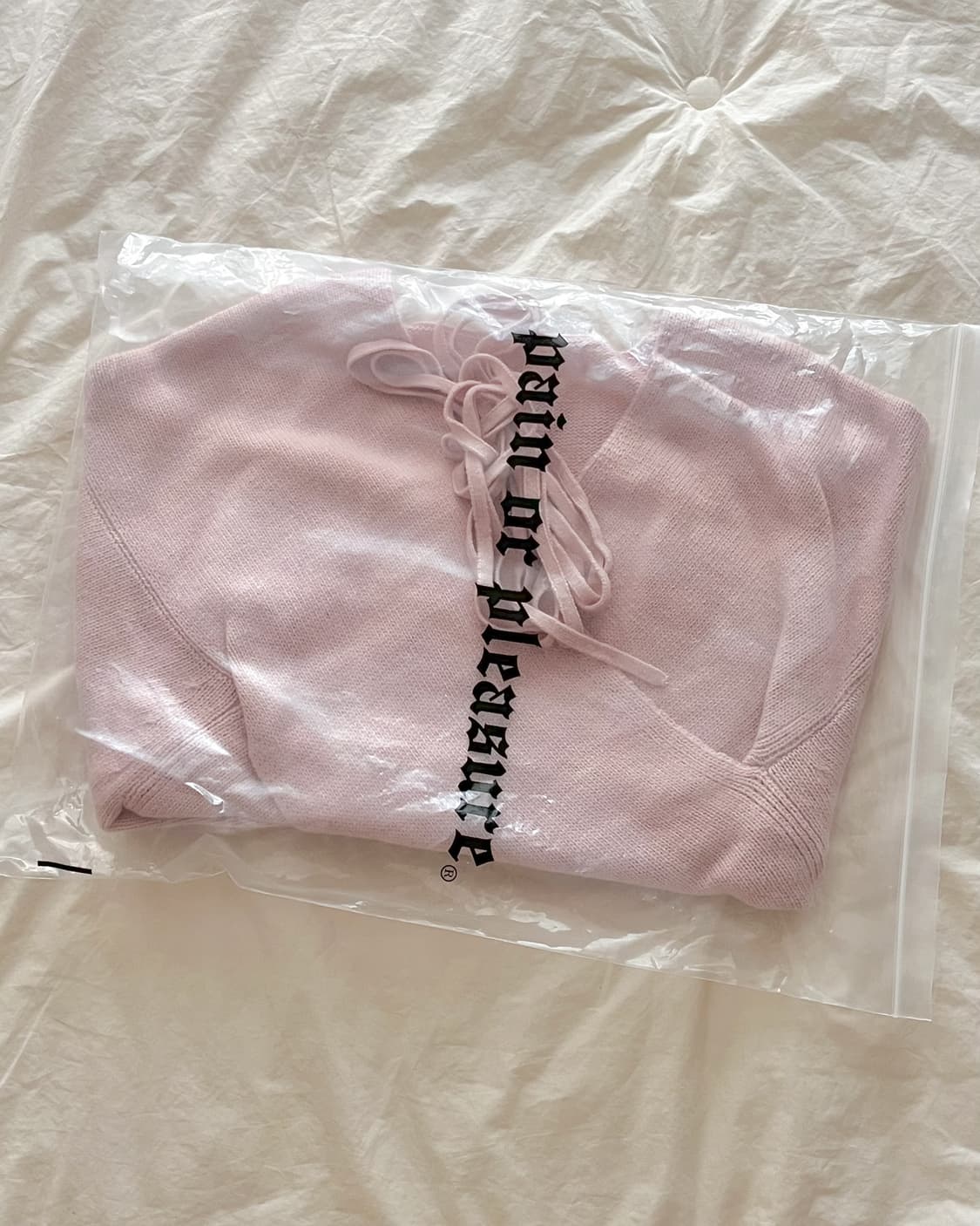 페인오어플레져 아이리스 랩 니트 핑크 상품이미지3