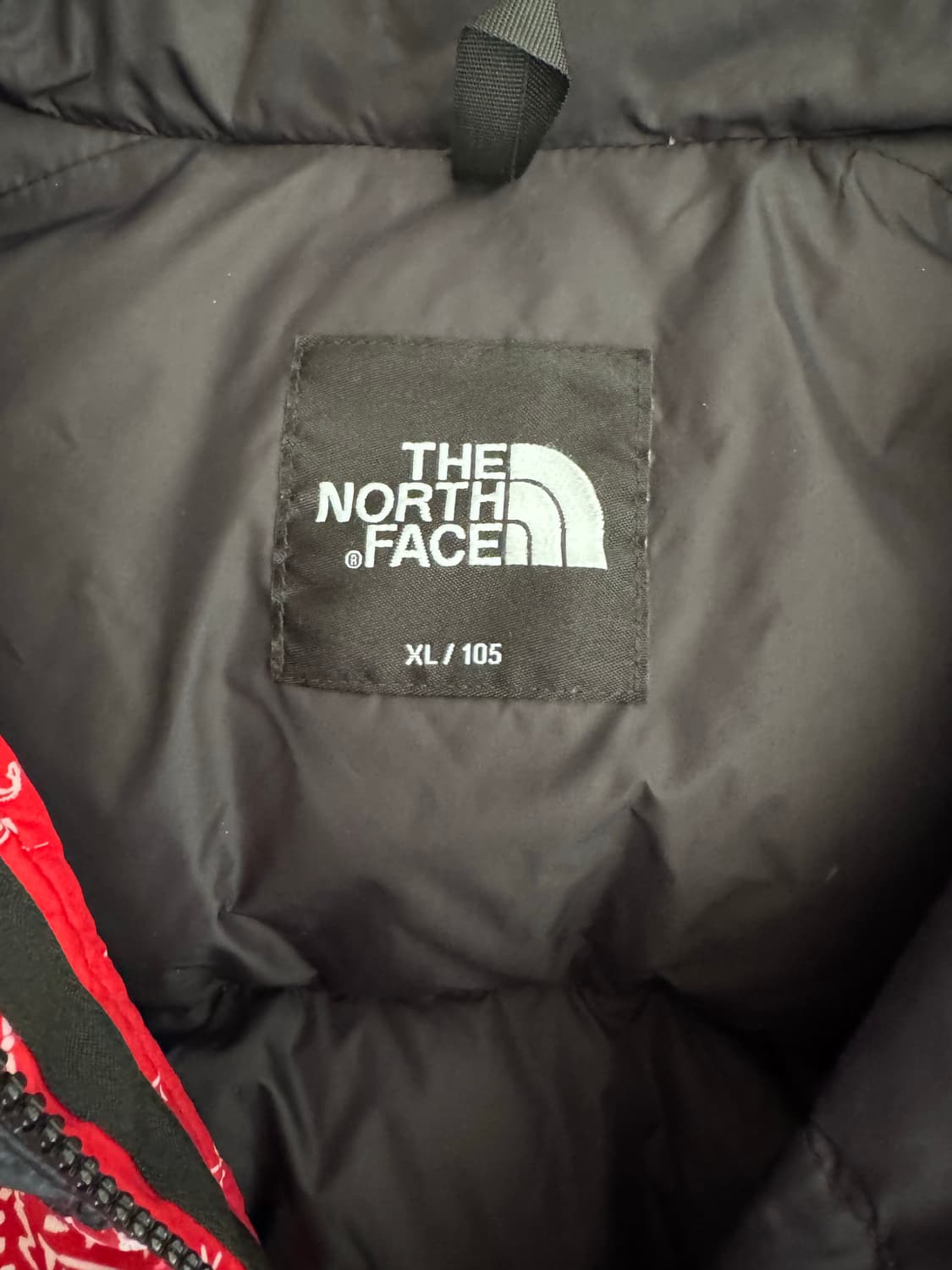 노스페이스 눕시 패딩 Red Bandana 상품이미지3