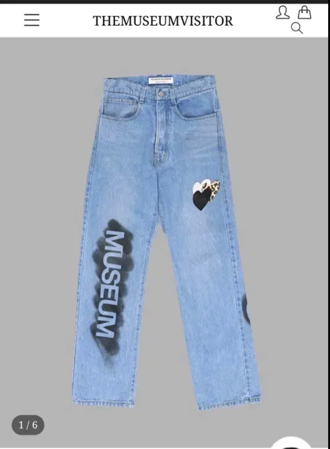 더뮤지엄비지터 프린팅 데님 상품이미지1