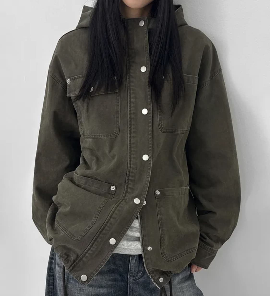 블랙업 모번트 후드 야상점퍼 상품이미지1