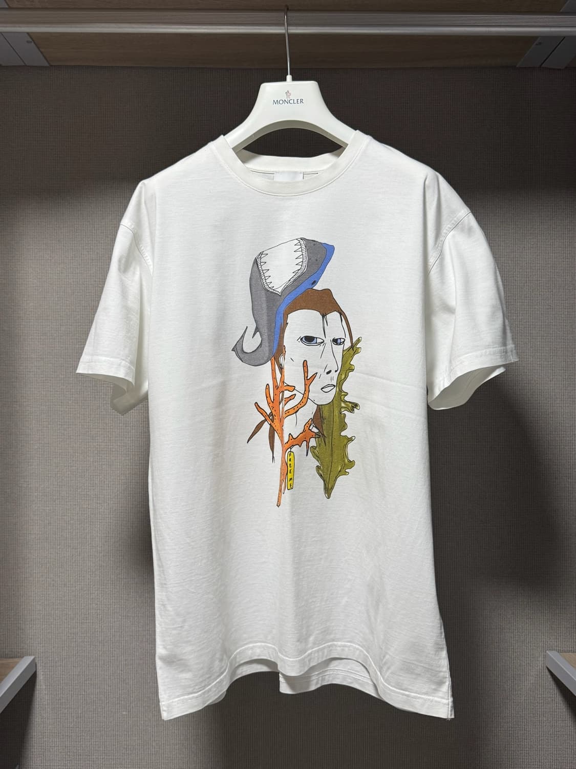 버버리 마린 스케치 프린트 티셔츠 화이트 S 상품이미지1