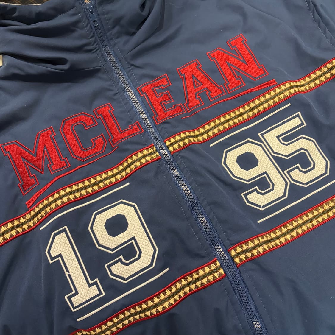 [M] 빈티지 맥클린 네이비 후드 바람막이 점퍼 B674 상품이미지4