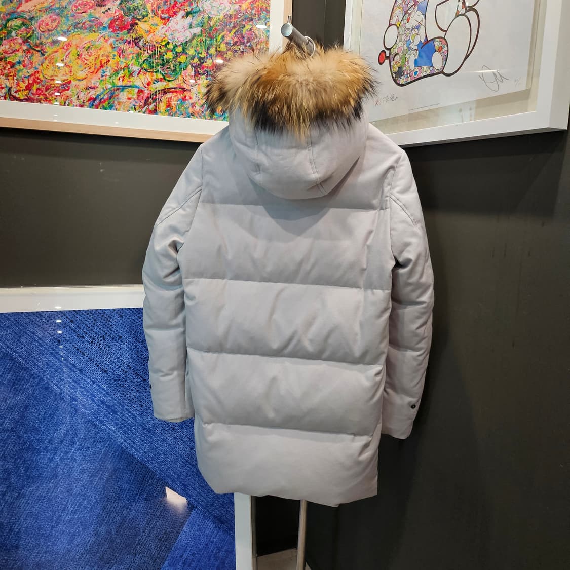 라르디니 캐시미어 구스다운 라쿤 퍼 패딩 상품이미지3