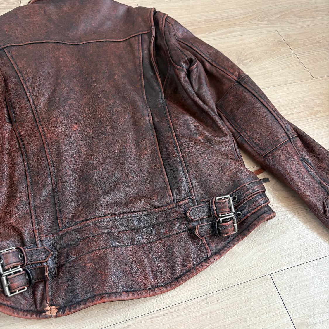 Fortime 빈티지 소가죽레더자켓  상품이미지6
