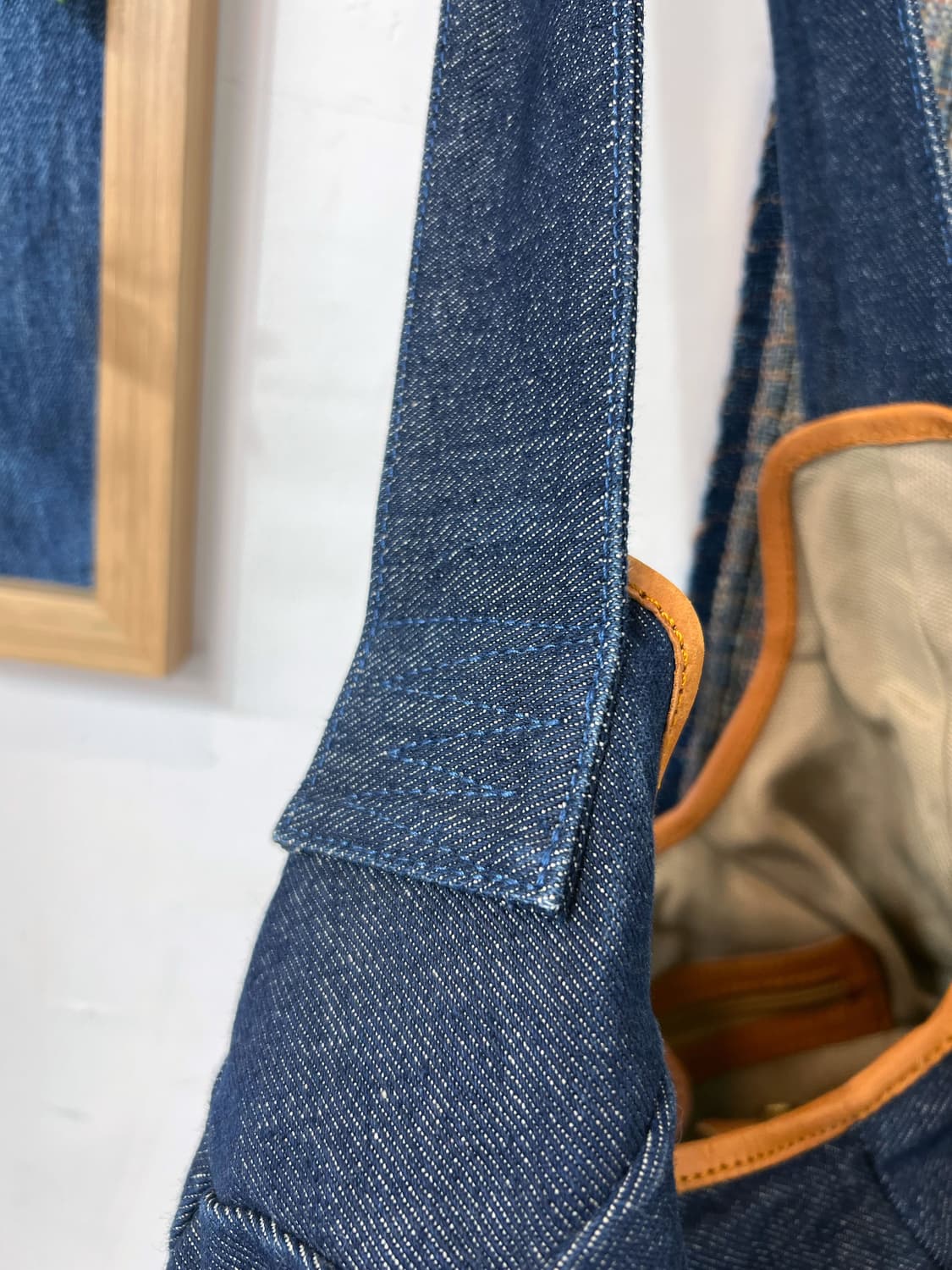 ANVAI  Patchwork Denim Ball Bag 상품이미지7