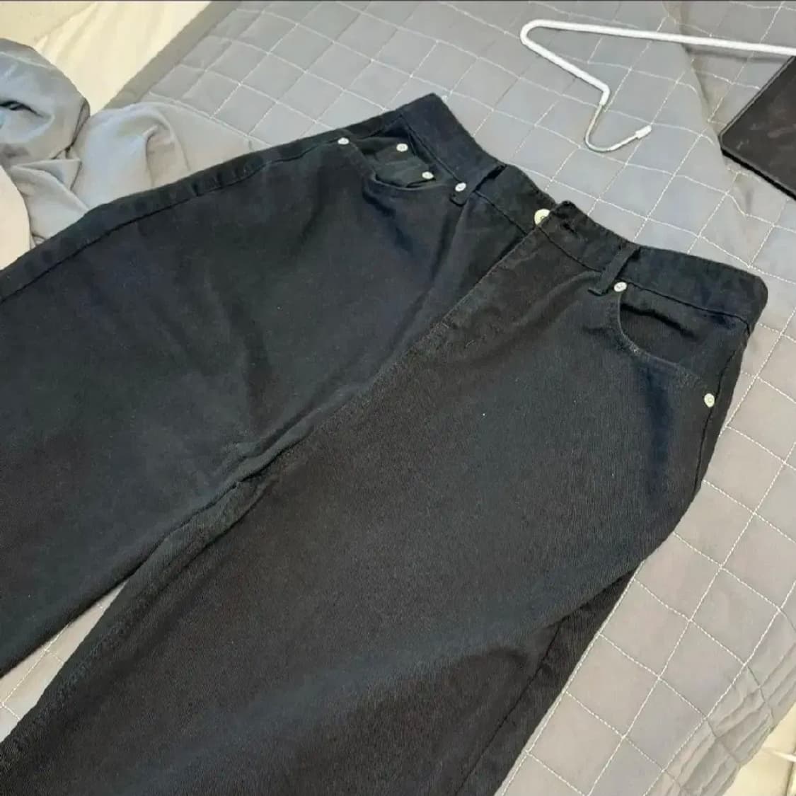 리어버튼 와이드코튼팬츠 상품이미지3