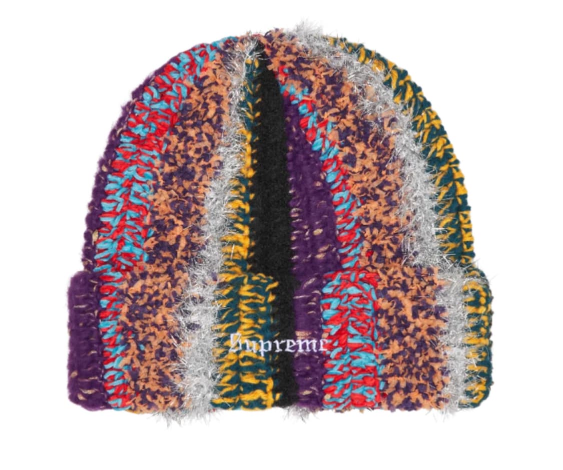 슈프림 틴셀 스트라이프 비니 멀티컬러 - 25FW 상품이미지1