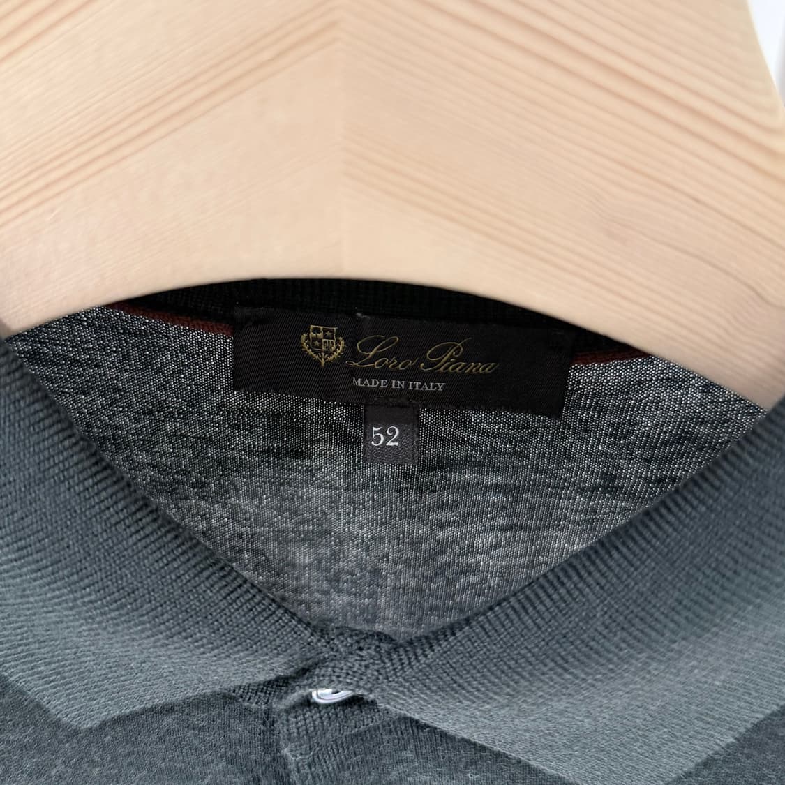 (A+/52) / 로로피아나 폴로 버진 울 블랙 포레스트 니트 상품이미지4