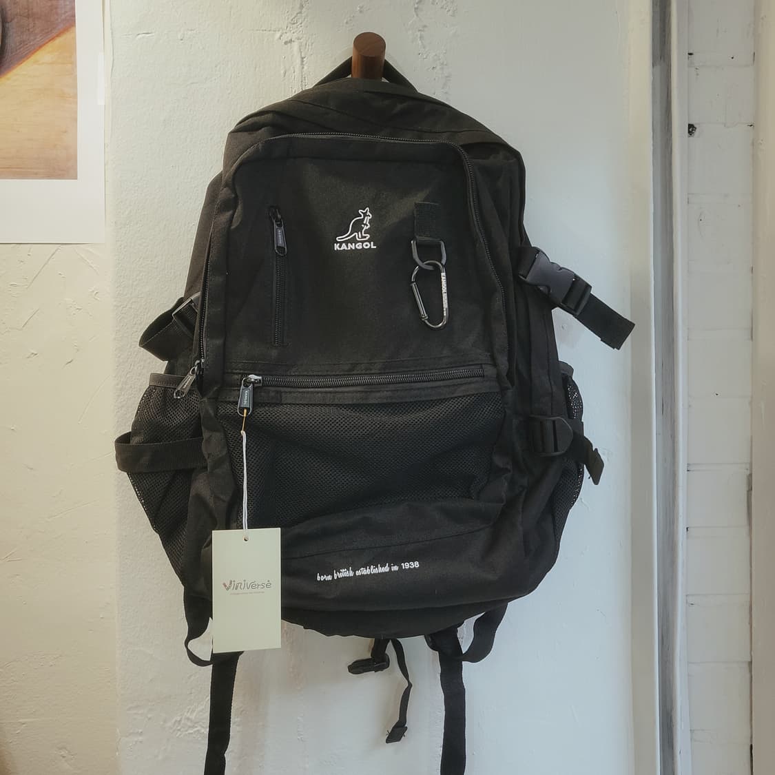 캉골 블랙 백팩(새상품 컨디션) 상품이미지1