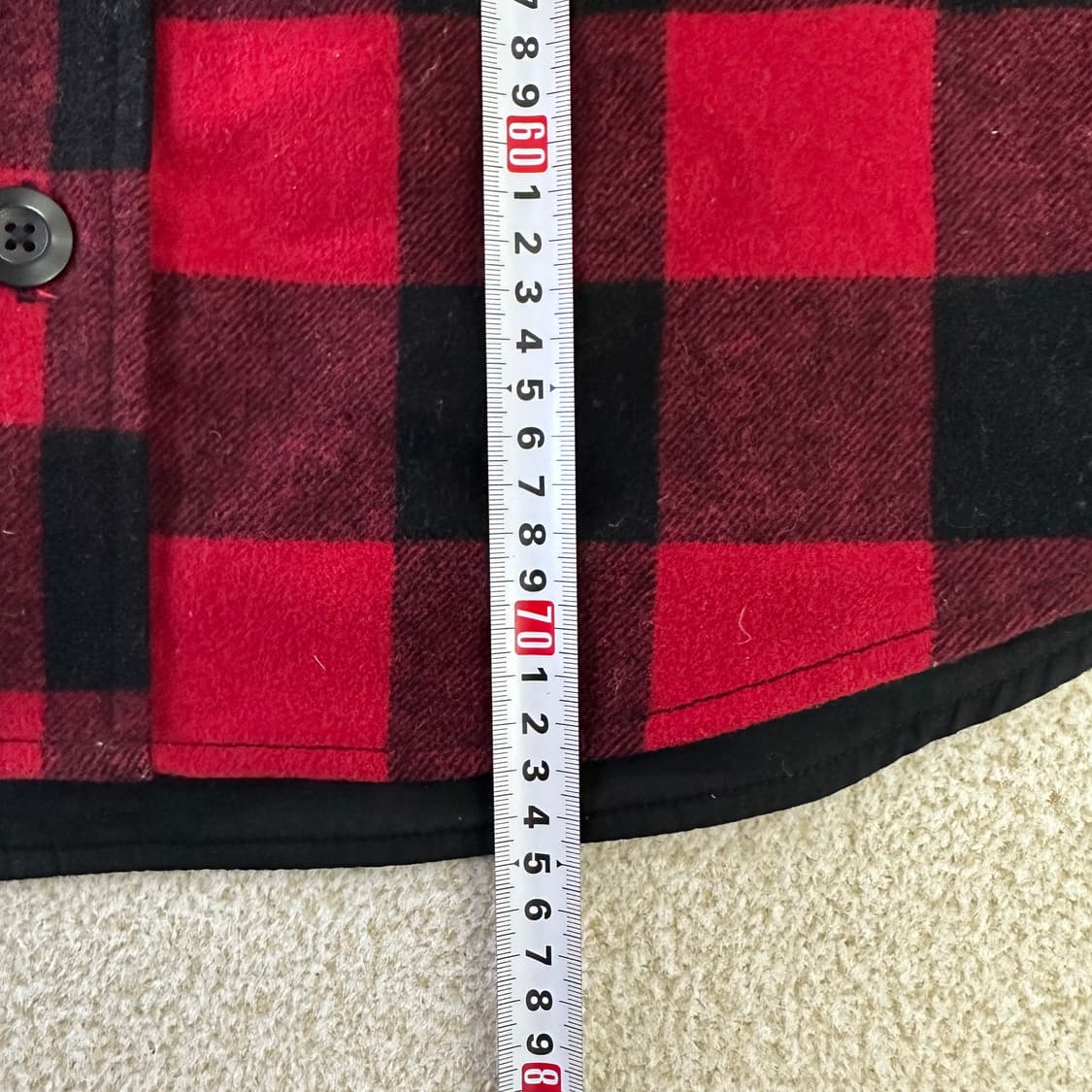 L 나이키 블랙 레드 체크 셔츠 0320D 상품이미지7