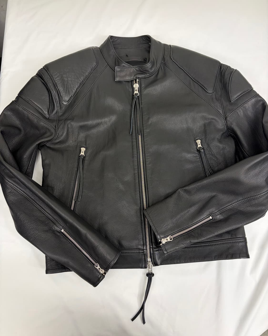 [M] 타이거오브스웨덴 블랙 가죽 라이더 자켓 상품이미지1