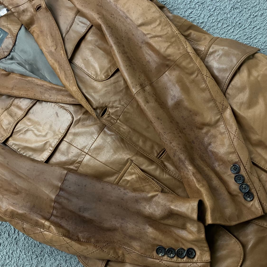 D'URBAN 브라운 양가죽 자켓 L 상품이미지4