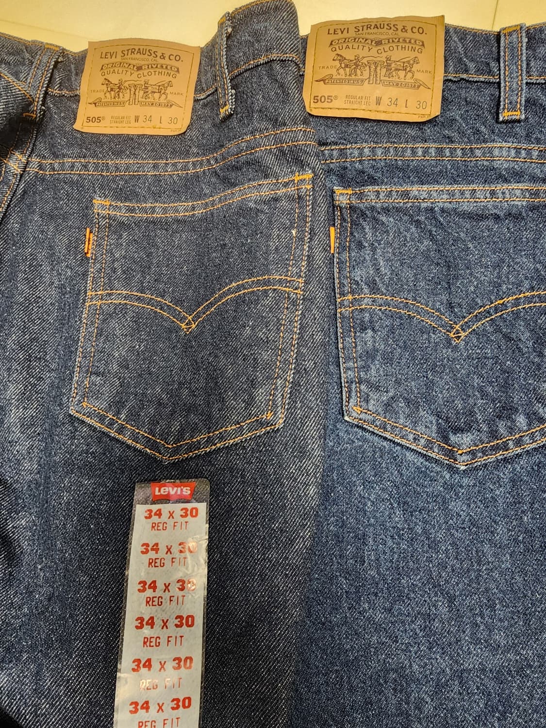 빈티지 90s 리바이스 오렌지탭 505 데드스탁  상품이미지9