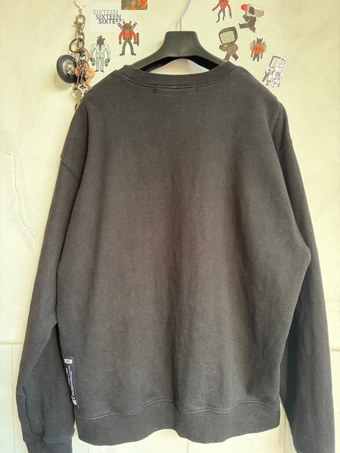 LMC 블랙 LOST 로고 맨투맨 M 상품이미지2