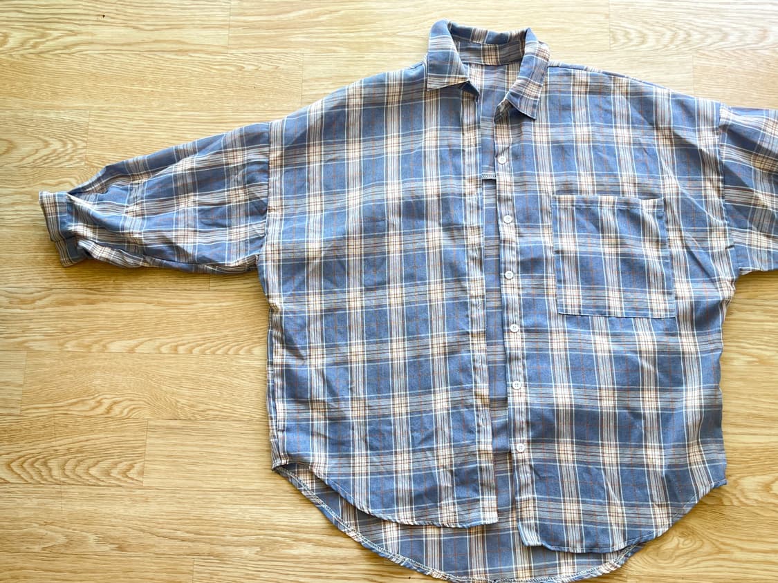Blue check shirts 상품이미지4