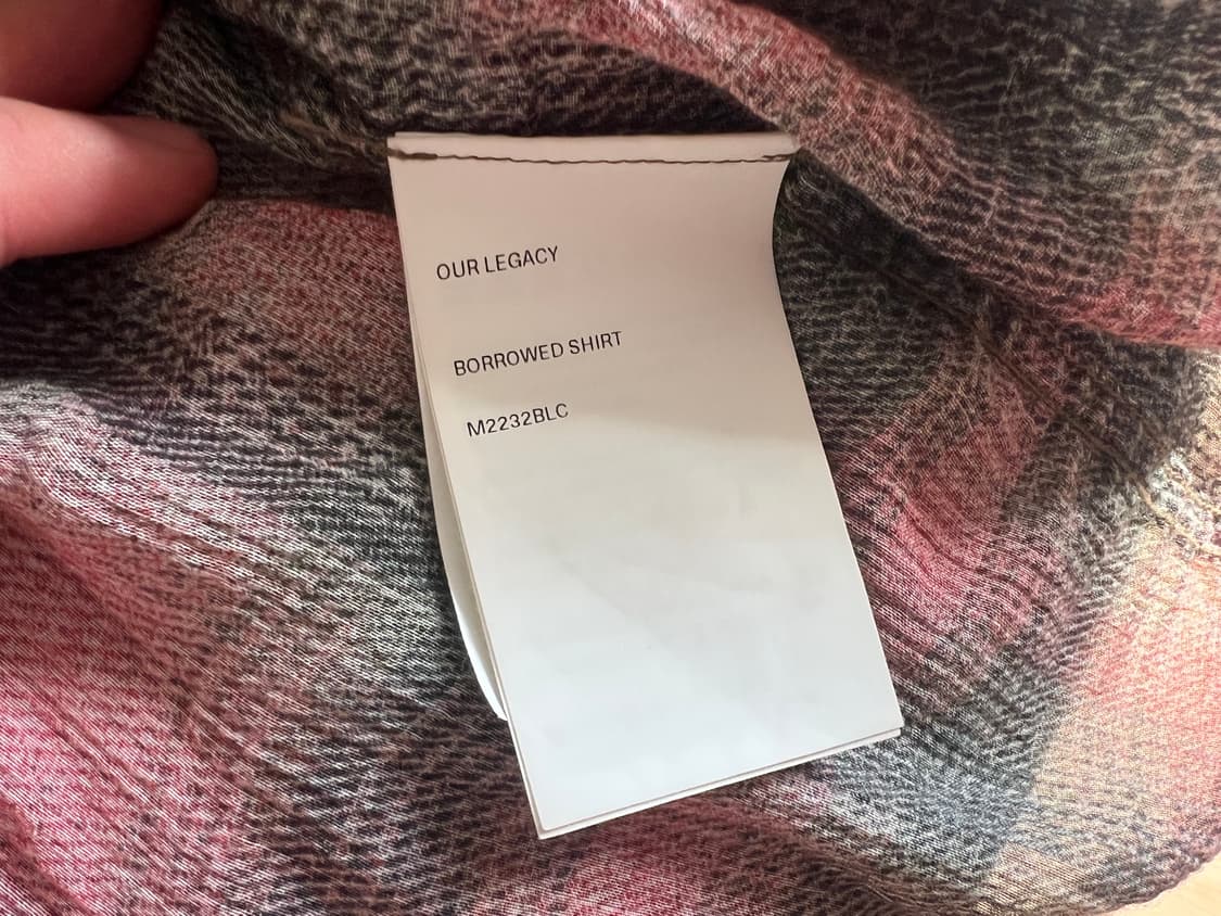 아워레가시 버로우드 럼버 셔츠 48 상품이미지4