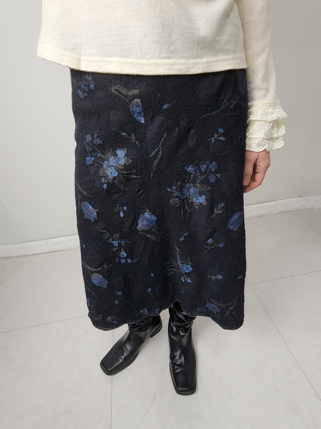 플로럴 울 스커트(개인결제창🫧) 상품이미지3