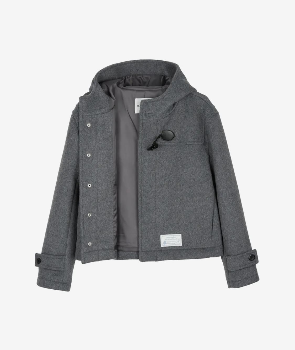 로씨로씨 크롭 울 더플 코트 상품이미지2