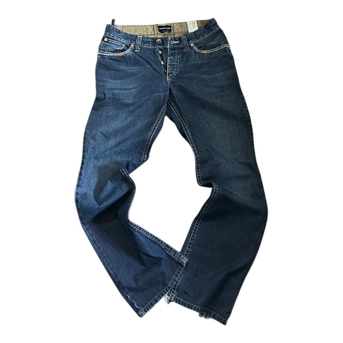 엠포리오 아르마니 롱 스트레이트 데님 팬츠 상품이미지1