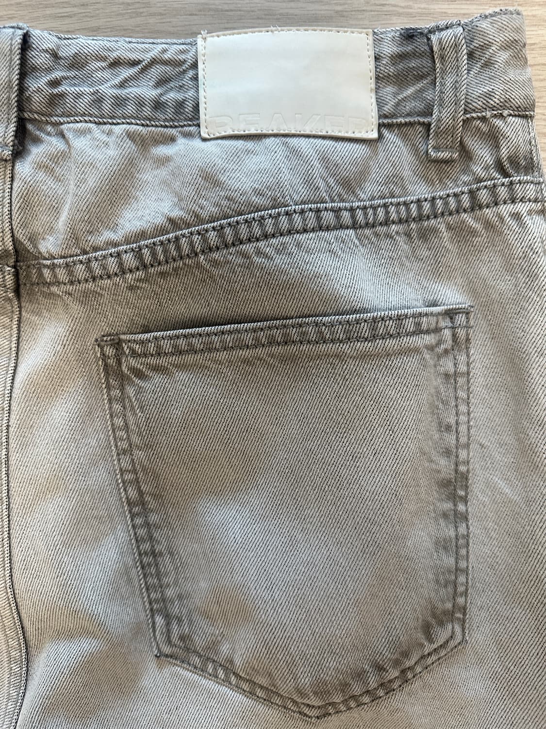 BEAKER 비이커 오리지널 세미와이드 그레이 데님 상품이미지3