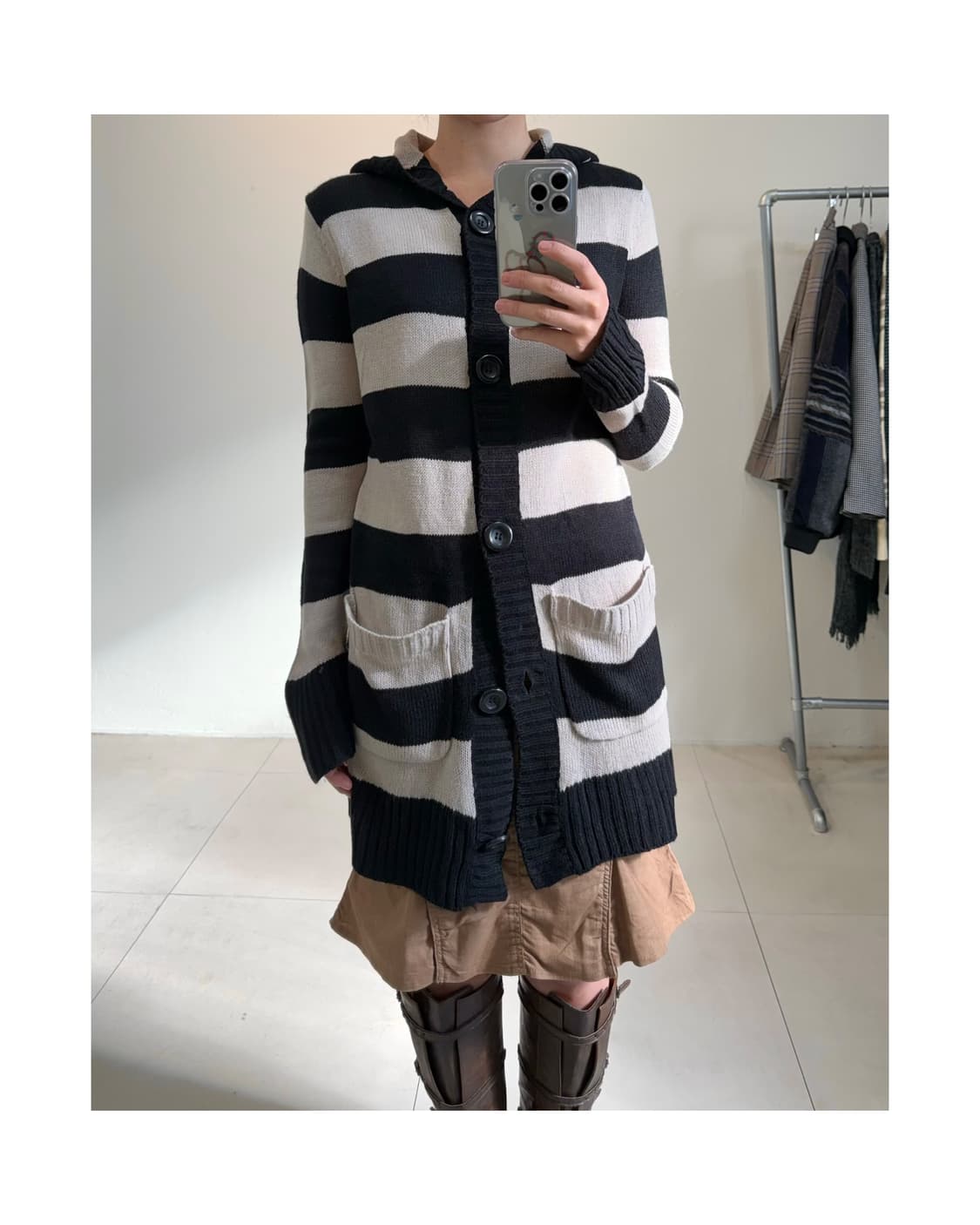 빈티지 후디 가디건  상품이미지5