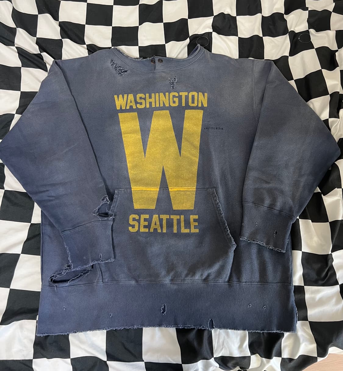 아나크로놈 컷오프 스웻셔츠(네이비)XL사이즈  상품이미지1