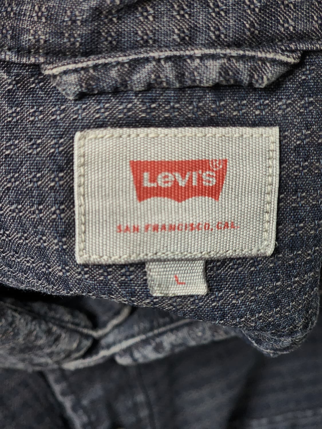 리바이스 Levis 네이비 남방 L 남성 셔츠 100 캐주얼 상품이미지4