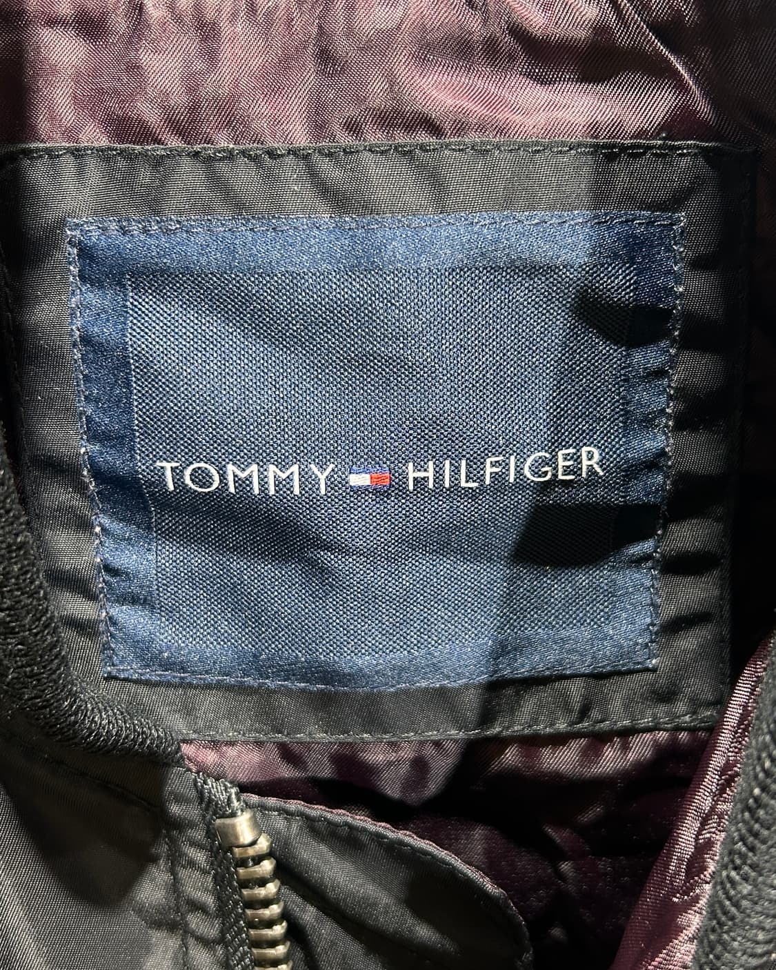 M 타미힐피거 빅로고 패치 블랙 나일론 블루종 상품이미지8
