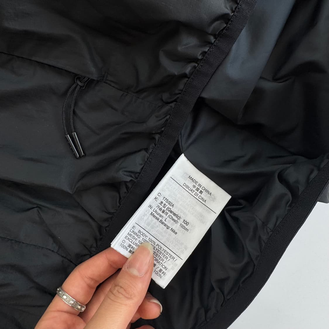 Nike 나이키 블랙 스우시 바람막이  상품이미지6