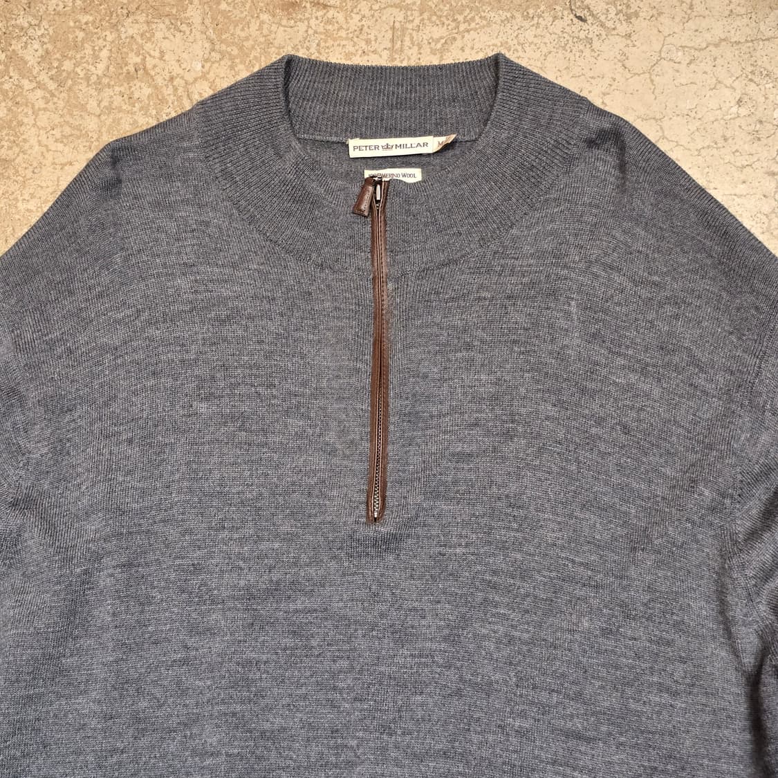 피터밀러 쿼터 집업 스웨터 메리노 울 100% 상품이미지2