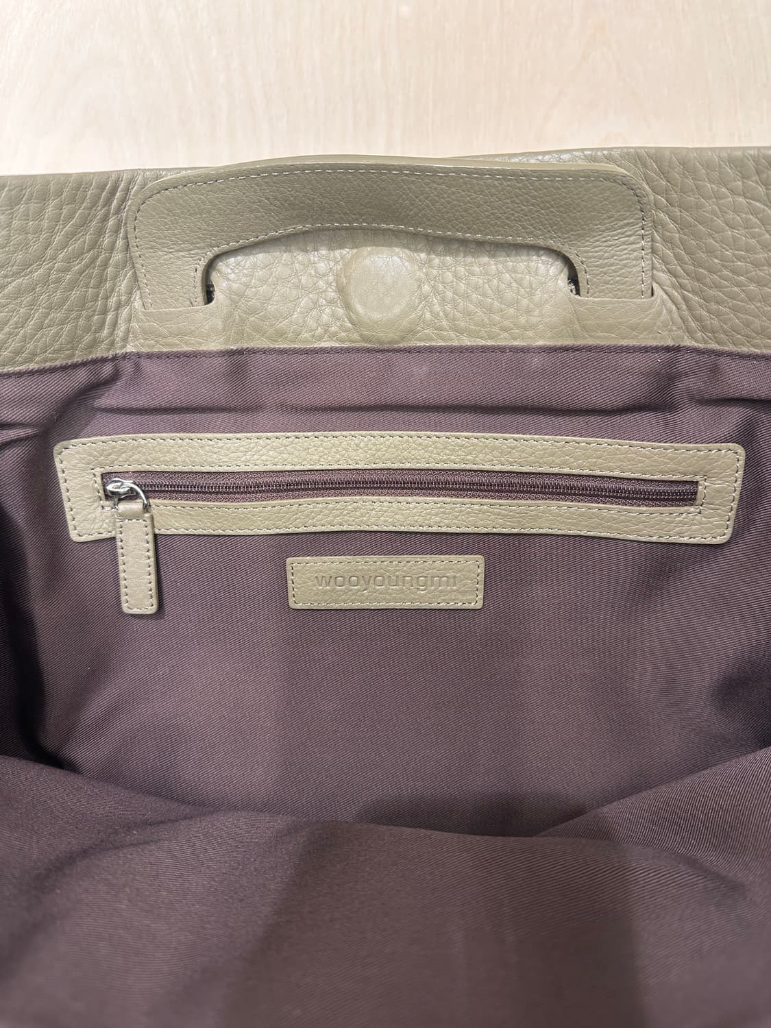 우영미 토트백겸 핸드 파우치 상품이미지6