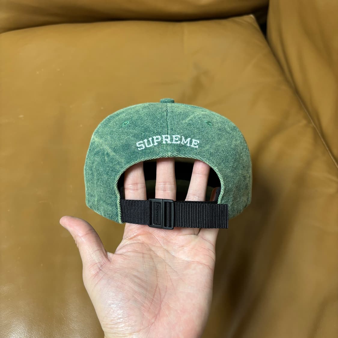 슈프림 6패널 볼캡 모자 스톤 워시드 그린 상품이미지7