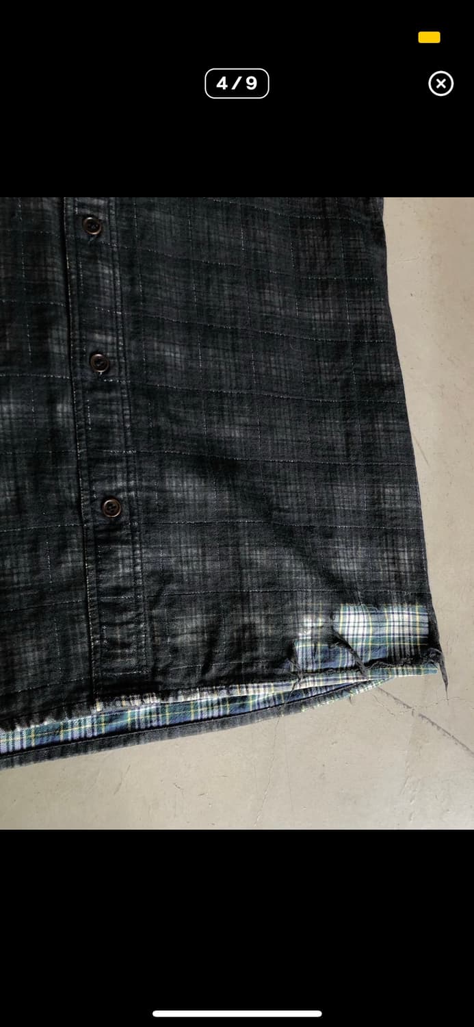 라프시몬스 RAF by SIMONS Cut-off Check Shirt  상품이미지3