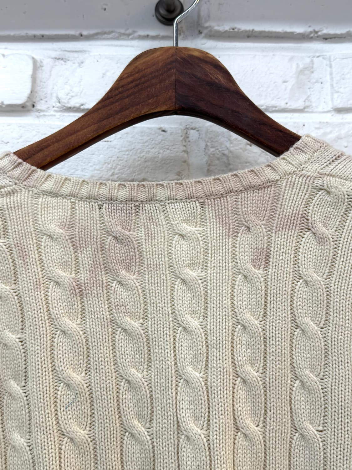 폴로 스포츠 아이보리 꽈베기 니트 상품이미지5