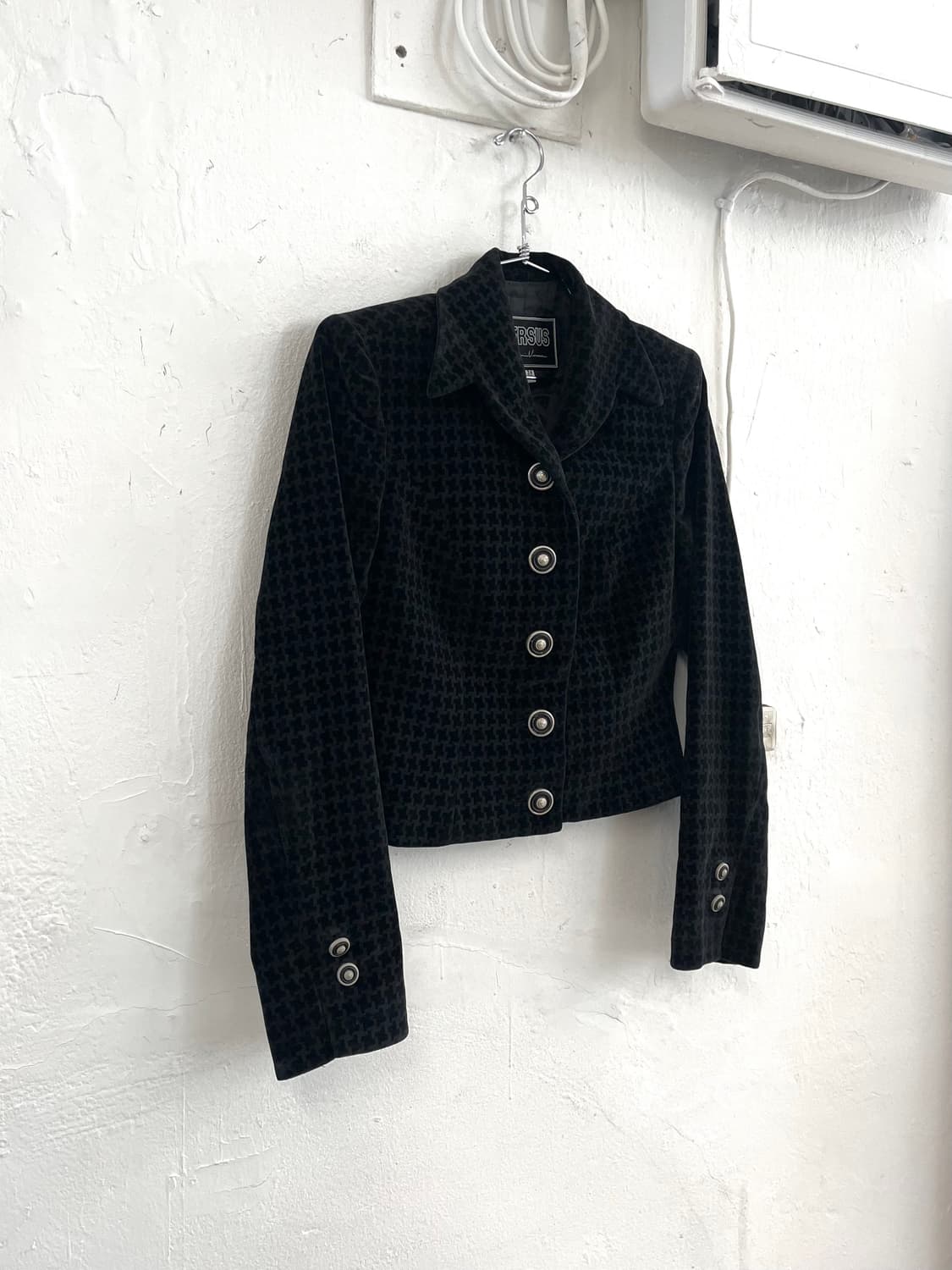 베르수스 베르사체 아카이브 벨루어 하운드 투스 자켓 상품이미지2