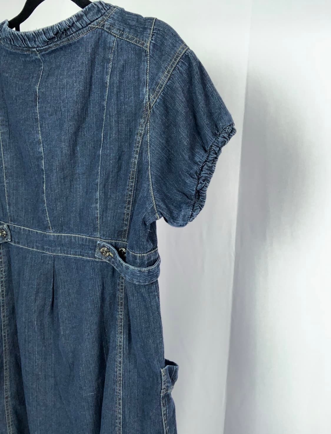 빈티지 레이어드 데님 포켓 원피스 상품이미지6