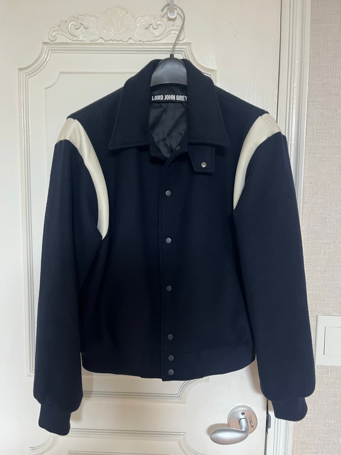 로드존그레이 바시티 울자켓 상품이미지1