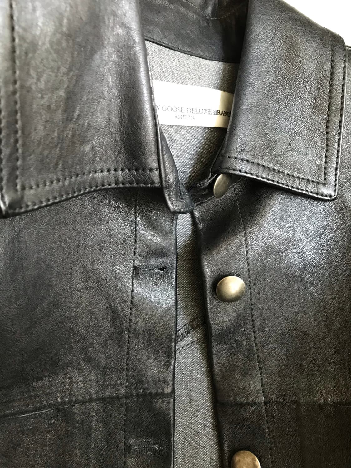 골든구스 가죽 자켓 xs 상품이미지4