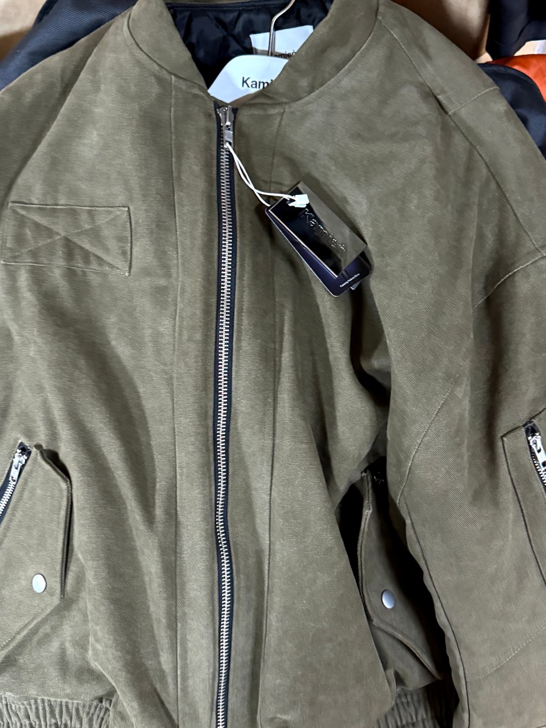 카미엔 트루퍼 MA-1 올리브 블루종 새상품 상품이미지2