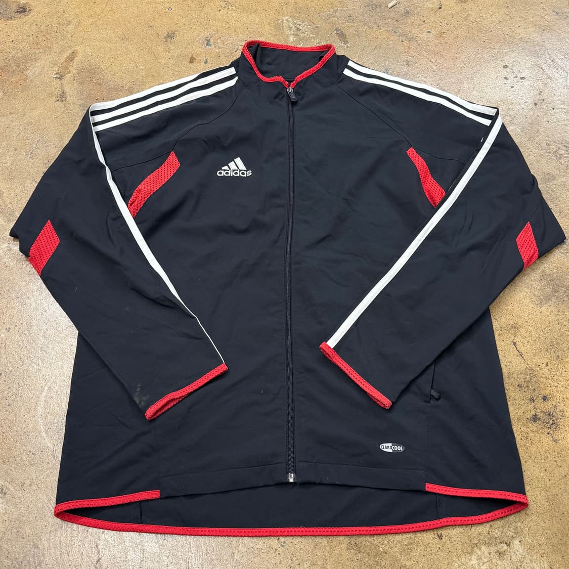 [정품/100] 아디다스 블랙 레드 삼선 트랙탑 져지 b19 상품이미지2