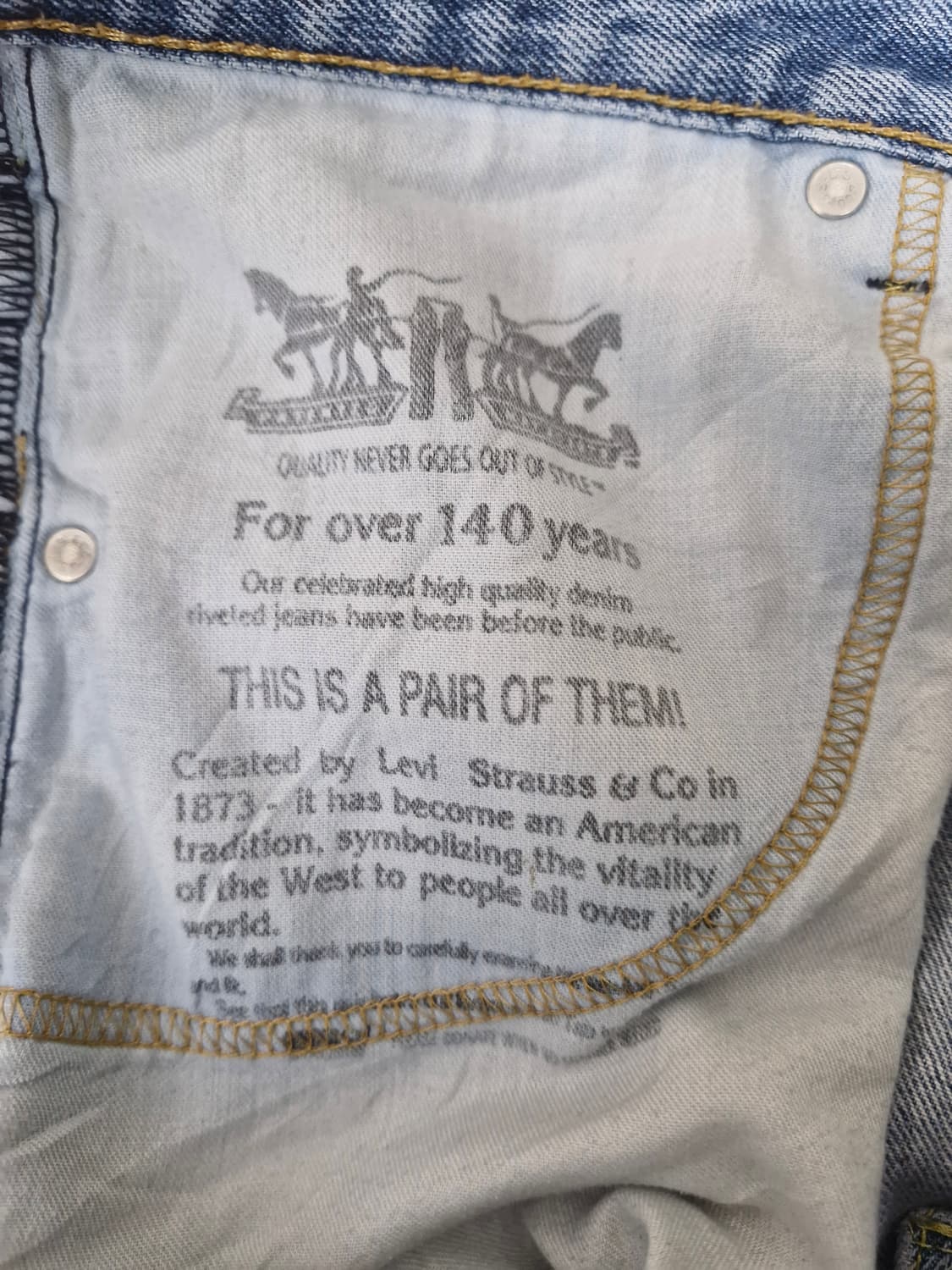 리바이스 517 부츠컷 (W32 L34) 중청 상품이미지3