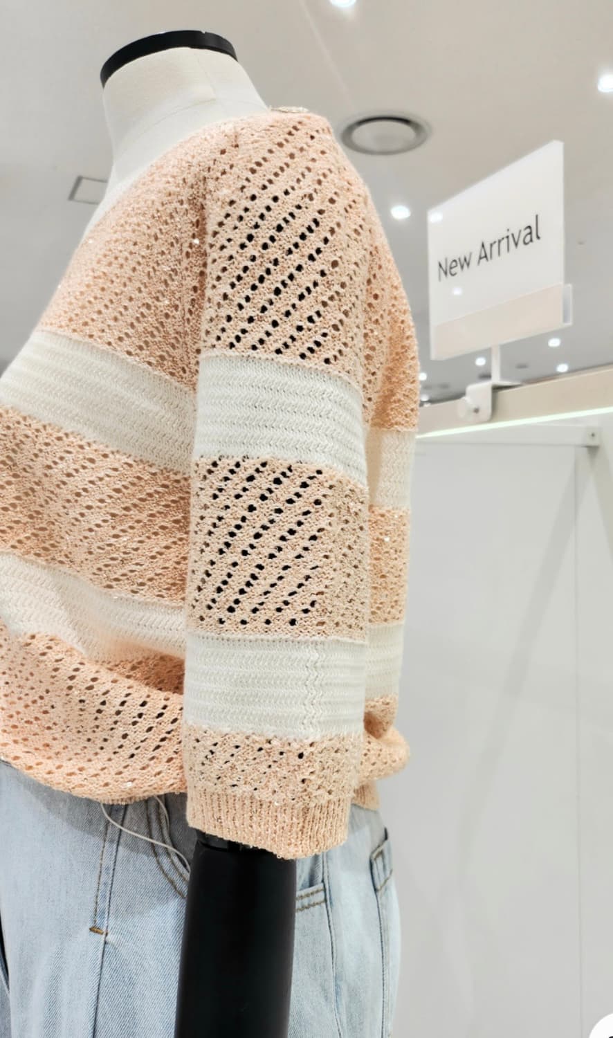 23ss 잇미샤 글리터 반팔 니트 55사이즈 상품이미지3